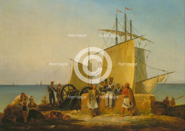 The French Mission to the Morea (Peloponnese), 1828. Artist: Finert (Finart), Noël Dieudonné (1797-1852)