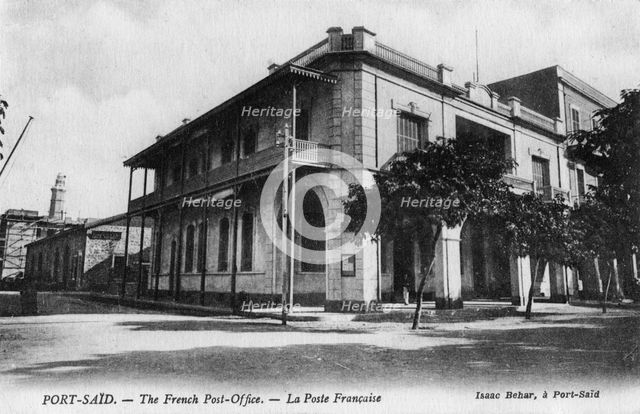 The French Post Office, Port Said, Egypt, 20th century. Artist: Isaac Behar