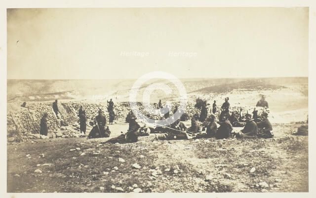 The French Redoubt at Inkermann, 1855. Creator: Roger Fenton.