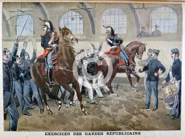 The French Republican Guard, 1899. Creators: F Meaulle, Oswaldo Tofani.