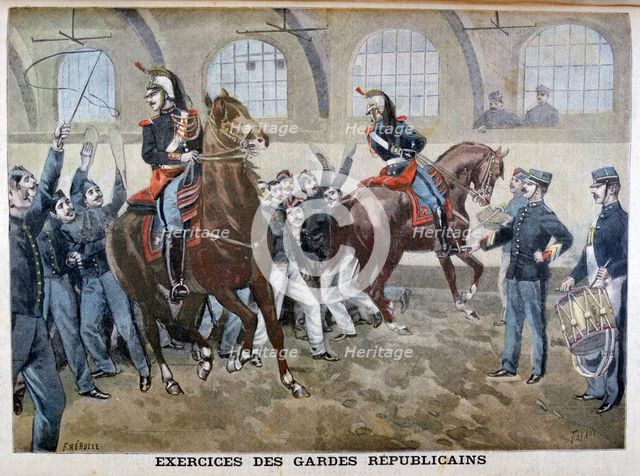 The French Republican Guard, 1899. Creators: F Meaulle, Oswaldo Tofani.