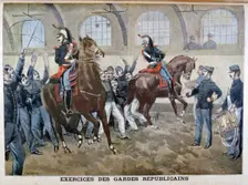 The French Republican Guard, 1899. Creators: F Meaulle, Oswaldo Tofani