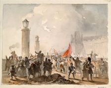 The French Revolution of 1848, 1850. Artist: Dell'Acqua, Cesare (1821-1905)