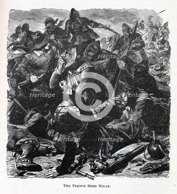 The French Seize Milan, 1882. Artist: Anonymous  