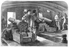 The French Siege of Paris: interior of gun-boat La Commune, 1871. Creator: Unknown