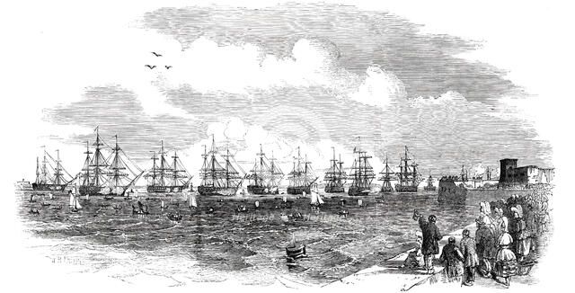 The French Squadron in Position, 1850. Creator: Unknown.