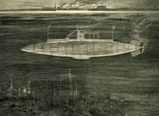 The French Submarine Boat, The Gustave Zédé c1900. Creator: Marguerite Jacob