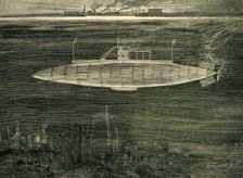 The French Submarine Boat, The Gustave Zédé c1900. Creator: Marguerite Jacob