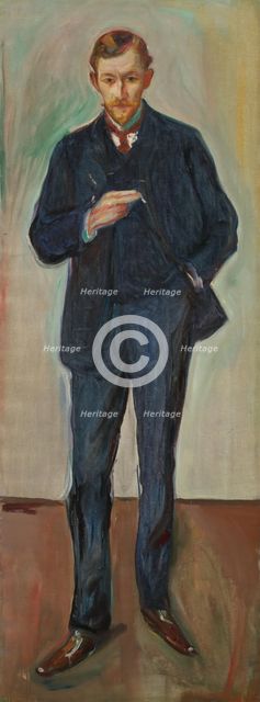 The Frenchman; Marcel Archinard, probably 1904. Creator: Edvard Munch.