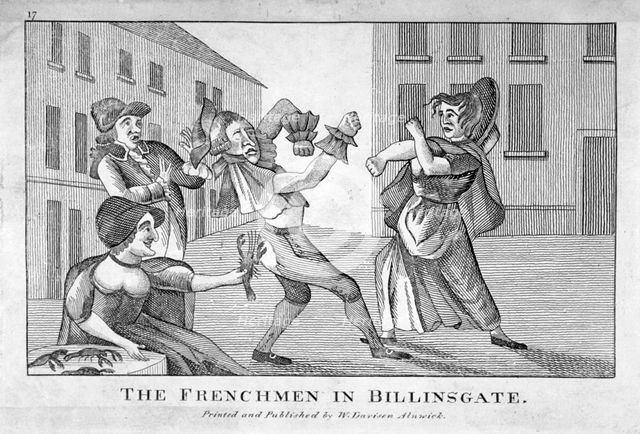 'The Frenchmen in Billinsgate', 1754. Artist: Anon