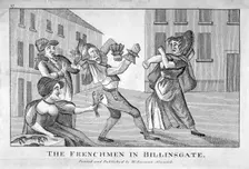 The Frenchmen in Billinsgate 1754. Artist: Anon