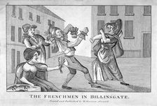 The Frenchmen in Billinsgate 1754. Artist: Anon