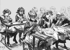 'The Free Education Act -- The Sewing Class of Elder Girls 1891. Creator: Paul Charles Renouard
