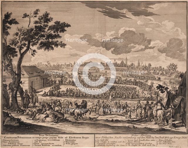 The free election of Augustus II at Wola, outside Warsaw, in 1697, 1700. Artist: Anonymous  