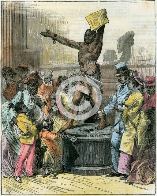 'The Freed Slave', statue in Memorial Hall, Centennial Exhibition, Philadelphia, USA, c1876. Artist: Unknown