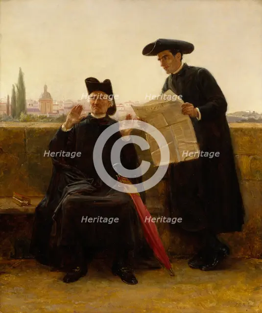 The Freedom of the Press, 1889. Creator: John Bagnold Burgess.