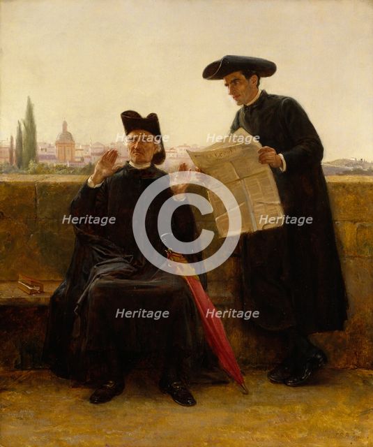 The Freedom of the Press, 1889. Creator: John Bagnold Burgess.