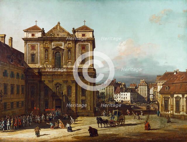 The Freyung iin Vienna, from the Northwest, Between 1758 and 1761. Artist: Bellotto, Bernardo (1720-1780)
