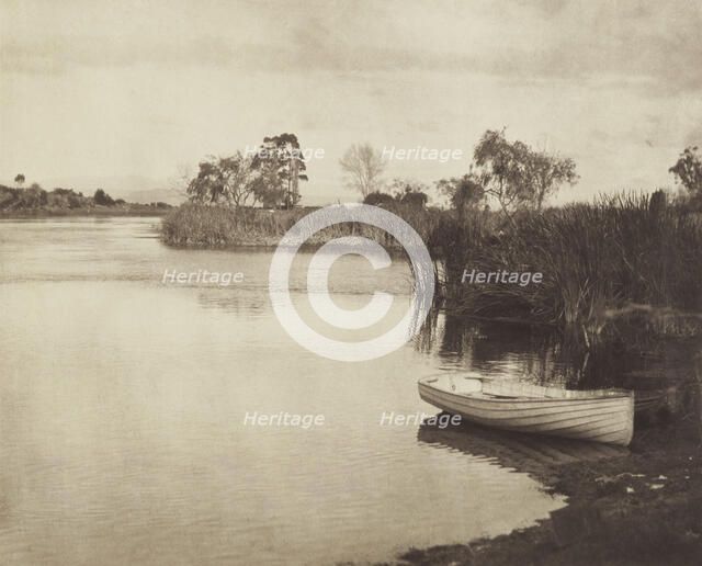 The fringe of the lake. From the album: Camera Pictures of New Zealand, 1920s. Creator: Harry Moult.