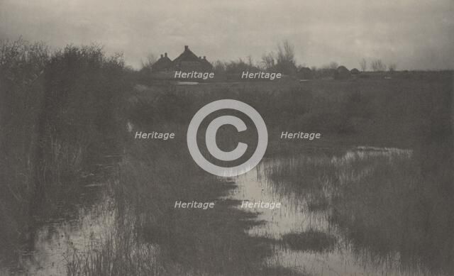 The Fringe of the Marsh, 1886. Creators: Dr Peter Henry Emerson, Thomas Frederick Goodall.