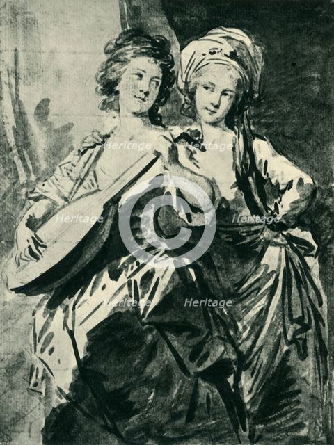 The Fries Countesses, late 18th-early 19th century, (1943). Creator: Heinrich Friedrich Füger.