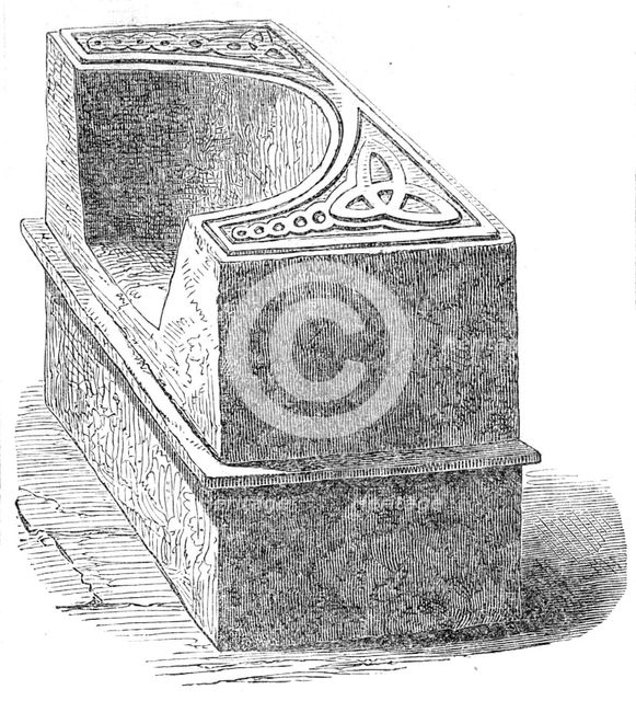 The Frith Stool, or Sanctuary Chair, at Hexham, 1861. Creator: Unknown.