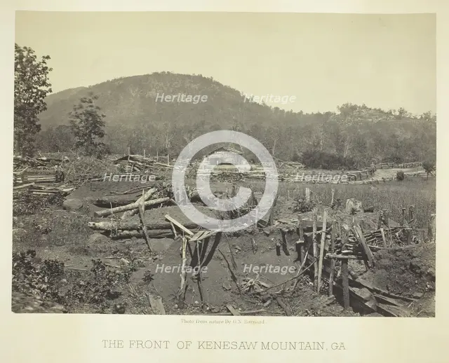 The Front of Kenesaw Mountain, GA, 1866. Creator: George N. Barnard.