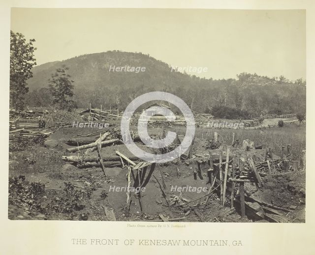 The Front of Kenesaw Mountain, GA, 1866. Creator: George N. Barnard.