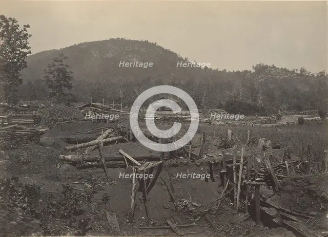 The Front of Kenesaw Mountain, Georgia, 1860s. Creator: George N. Barnard.