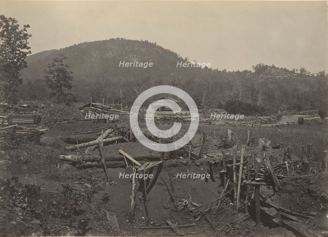 The Front of Kenesaw Mountain, Georgia, 1860s. Creator: George N. Barnard.