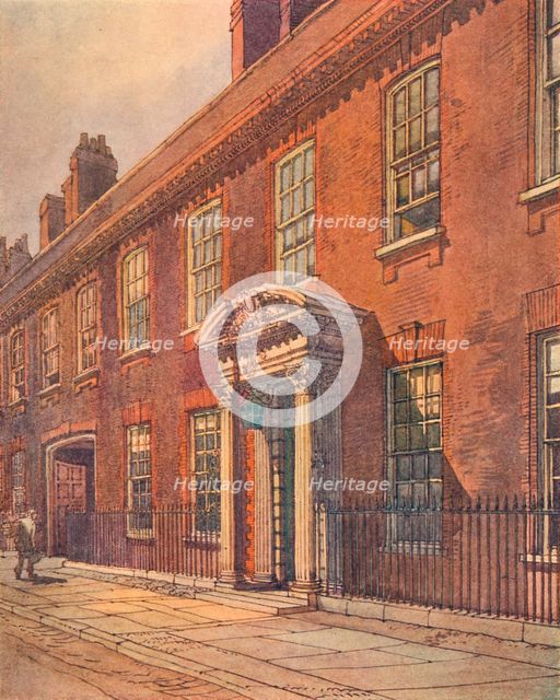 'The Front of the Manor House, Hitchin', 1911. Artist: Unknown.