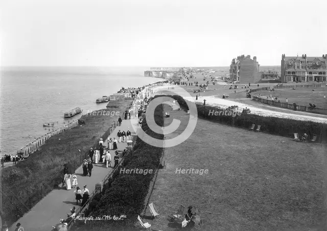 The front at Margate, Kent, 1890-1910. Artist: Unknown