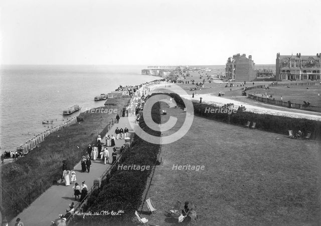 The front at Margate, Kent, 1890-1910. Artist: Unknown