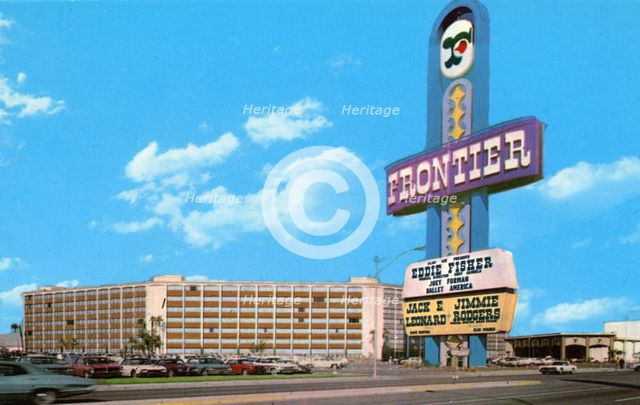 The Frontier Casino and Hotel, Las Vegas, Nevada, USA, 1967. Artist: Unknown