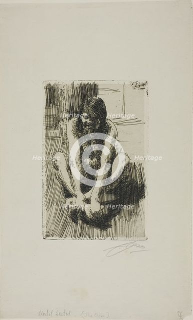 The Frog, 1910. Creator: Anders Leonard Zorn.