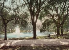 The Frog Pond, Boston Common, c1899. Creator: Unknown
