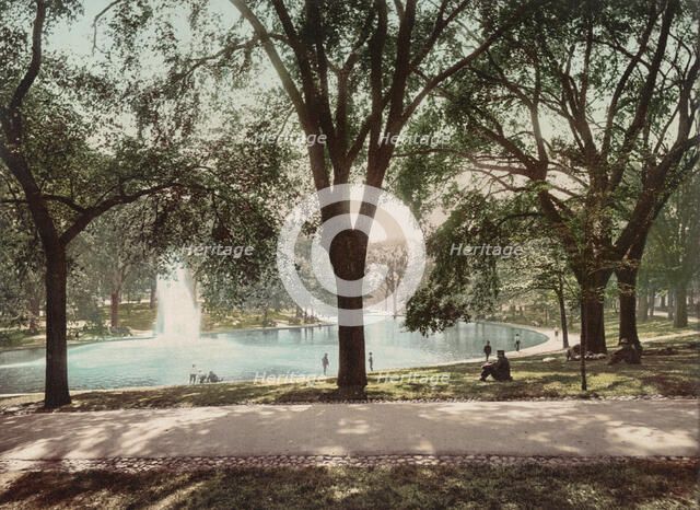 The Frog Pond, Boston Common, c1899. Creator: Unknown.