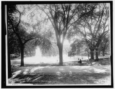 The Frog pond, Boston Common, c1899. Creator: Unknown