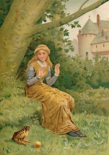 The Frog Prince and the King's Daughter 1901. Artist: Edward Henry Wehnert