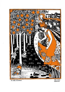 The Frog Princess. Illustration from the book The Parade by Gleeson White, 1897. Creator: Dearmer, Mabel (1872-1915)