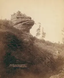 The Frog's Head Rock On old Deadwood stage road, 1890. Creator: John C. H. Grabill