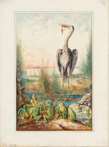 The frogs asking for a king (Les Grenouilles qui demandent un Roi) , 1881. Creator: Moreau, Gustave (1826-1898)