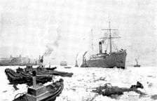The Frozen Thames: a study near Blackwall, 1895. Creator: George Meisenbach