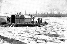 The Frozen Mersey: looking from Birkenhead to Liverpool, 1895. Creator: George Meisenbach