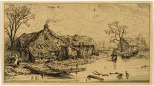 The Frozen Pond, 1845. Creator: Charles Emile Jacque
