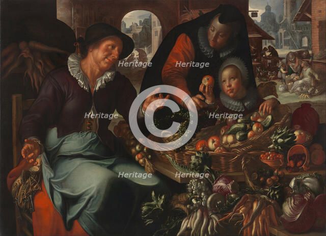 The fruit and vegetable seller, c. 1618. Artist: Wtewael, Joachim (1566-1638)