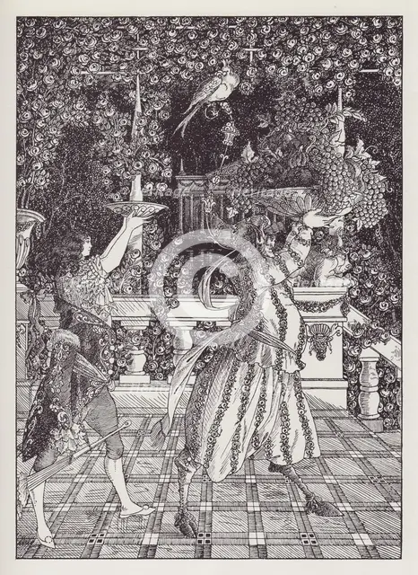 The Fruit Bearers, 1895. Creator: Aubrey Beardsley.