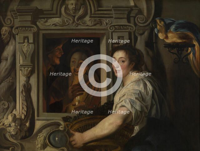 The Fruit Seller, c1620-1670s. Creator: Jacob Jordaens I.