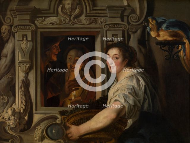 The Fruit Seller. Creator: Jordaens, Jacob (1593-1678).