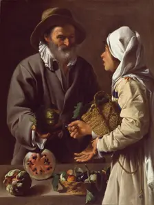The Fruit Vendor, c.between 1615 and 1620. Creator: Pensionante del Saraceni